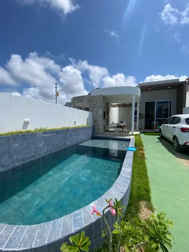 Casa para Alugar em Carapibus, Conde/PB - Piscina, Churrasqueira, 2 Quartos
