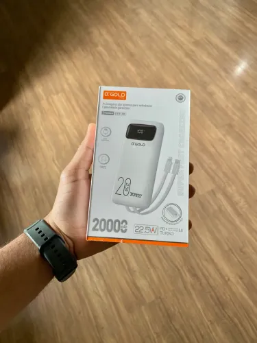 Power bank turbo na caixa