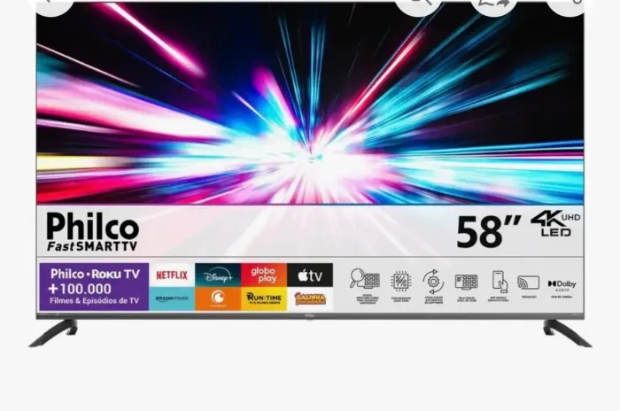 Vendo tv semi nova 5 meses de uso divido no cartão
