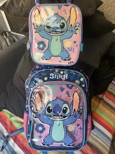 Mochila e Lancheira Stitch Bagaggio Azul
