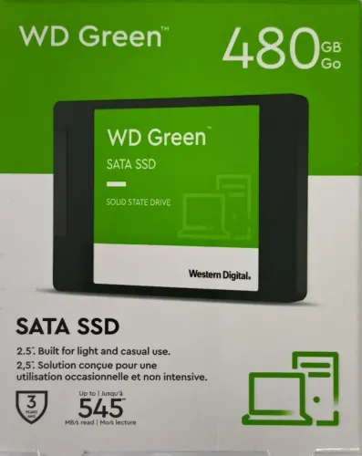 SSD 480GB WESTERN DIGITAL GREEN - WDS480G3G0A