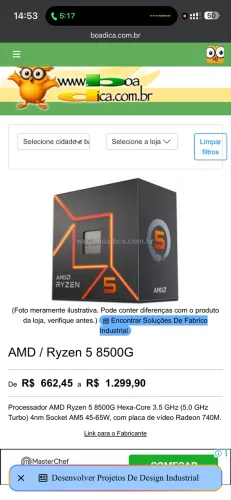 Processador Ryzen 5 8500g lacrado