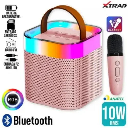 Caixa de Som Bluetooth Karaoke XDG-59 Xtrad