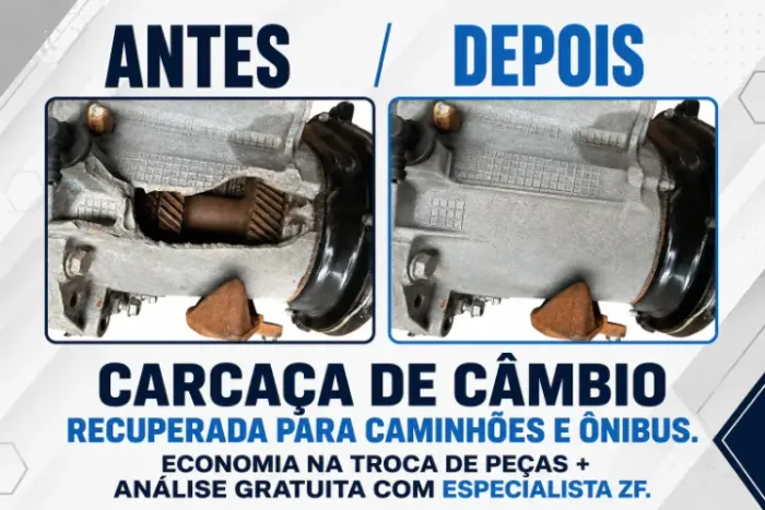 Análise gratuíta Carcaça recuperada para caminhões e ônibus. Economia na troca de peças