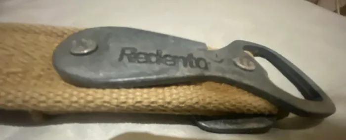 Cinto Tático Militar de Lona Tan c/ Fivela de Latão - Raro e Vintage