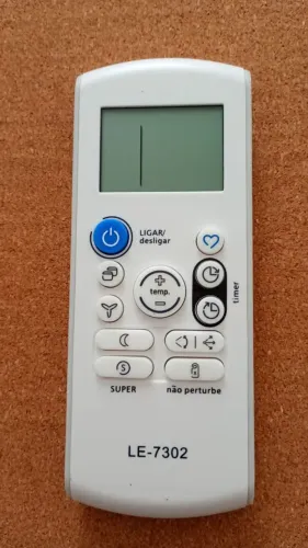 Controle Para Ar Condicionado Split Compatível Com Samsung - Le7302 - Novo