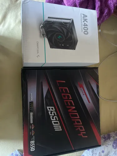 Kit placa mãe B550m legendary + air cooler