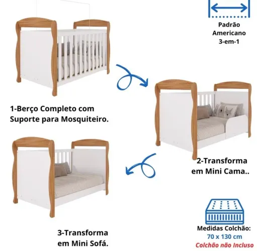 Vende-se berço e cômoda 