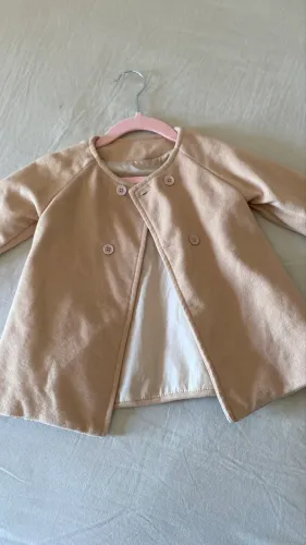 Blazer infantil Bege TAM 1 ano 80cm