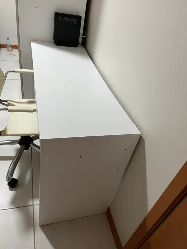 cadeira giratório base em inox + escrivaninha