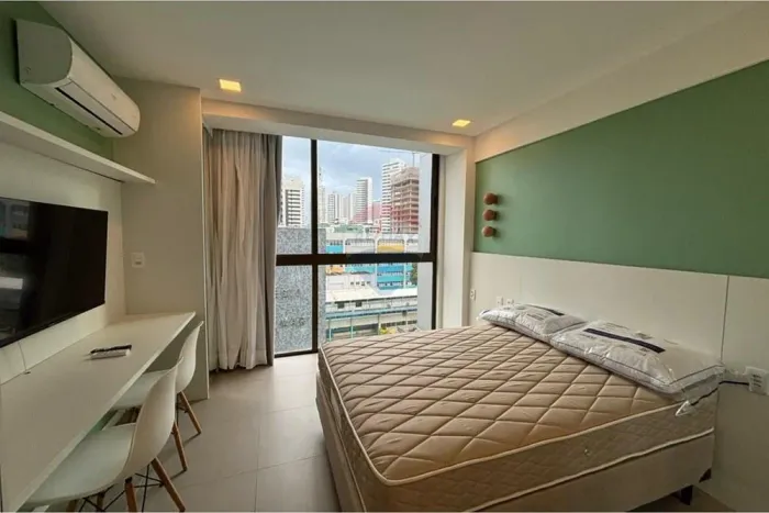 Flat para locação em Boa Viagem - 26m², 1 wc, 1 vaga de garagem