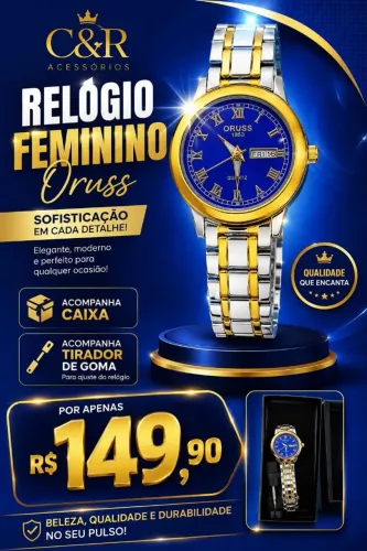 Relógio feminino oruss 149