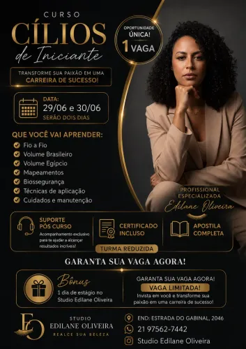 Curso de Extensão de Cílios para Iniciantes | Certificado Incluso