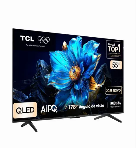 Tv 55pl TCL QLED 4K - LACRADA NA CAIXA