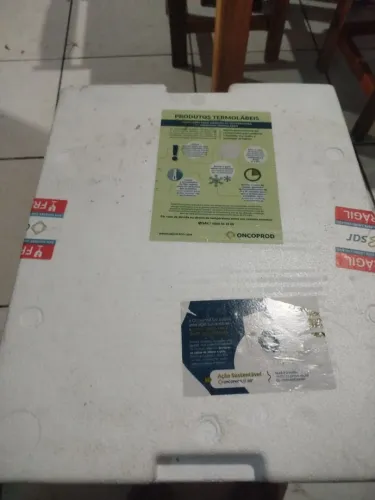 Os isopor então todos em perfeito estado de uso