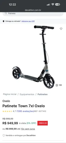Patinete Town 7xl Oxelo 