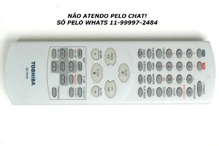 Controle remoto Toshiba DVD / TV