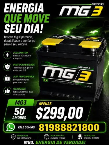 Bateria de carro MG3