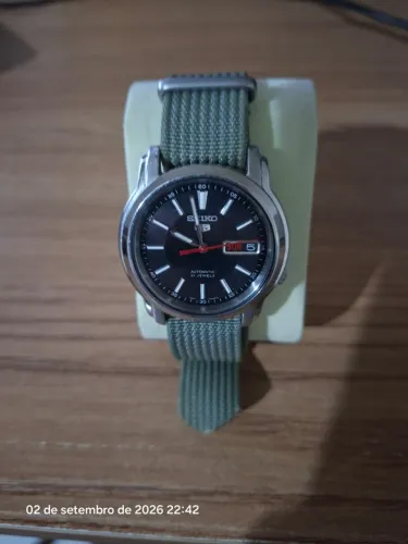 relógio seiko 5 automático verde