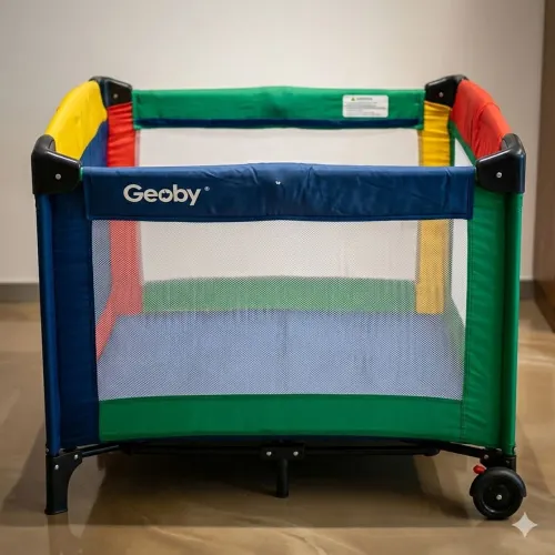 Berço Desmontável Geobby 2 Andares + Bolsa De Transporte