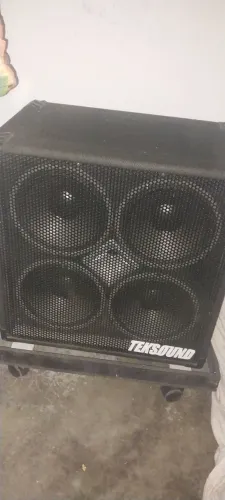 Caixa teksound 4x10 com falantes e drives 680w