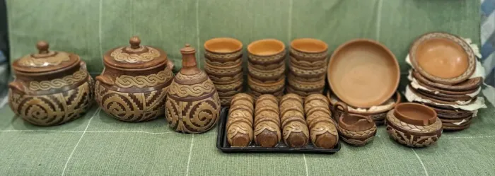 Conjunto de Cerâmicas Marajoara - 43 Peças.