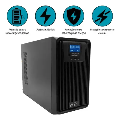 No Break Aitek 3500va Senoidal Puro Online Bi/220v (Recondicionado)