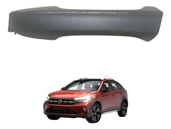 Maçaneta Externa Porta Dianteira Esquerda Vw Nivus 18 A 22 Cinza Dianteira
