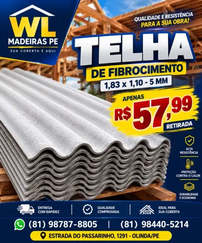 Telha 1.83x1.10 5mm