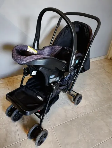 VENDO CARRINHO DE BEBÊ COSCO REVERSE + BEBÊ CONFORTO