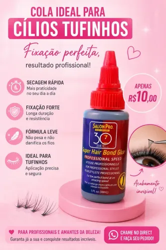 Colas Salon Pro Super Hair Bond Glue de 30ml