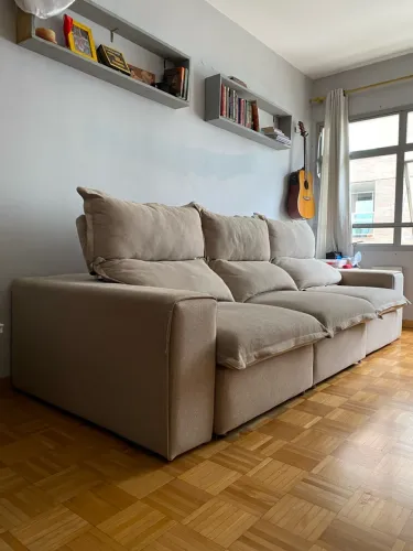 Sofá Retrátil e Reclinável Milano 2,90m (3 Módulos) - Molas Ensacadas