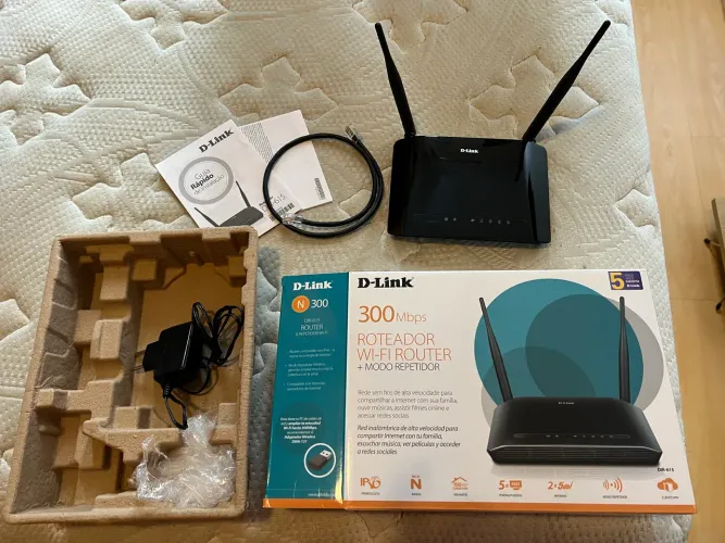 Roteador D-Link + Repetidor 300Mbps
