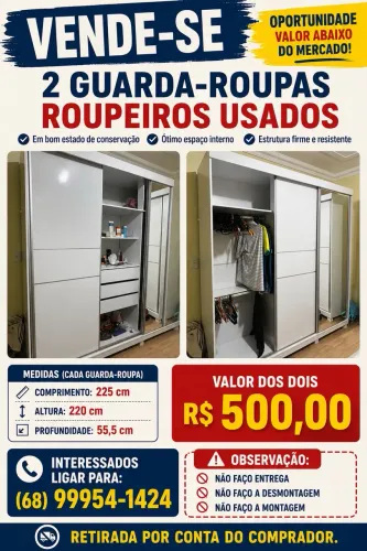 Vendo Guarda-roupa Roupeiro 