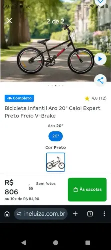 Bicicleta Caloi expert aro 20