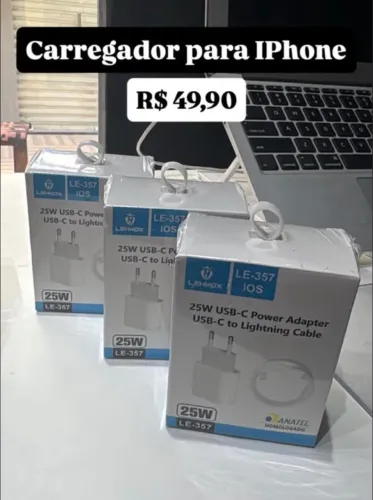 CARREGADO IPHONE TURBO 25w