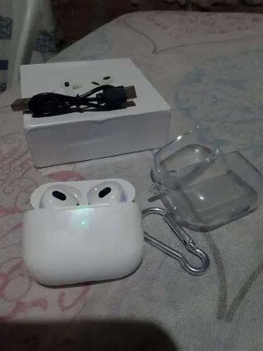 Fone Bluetooth sem fio branco