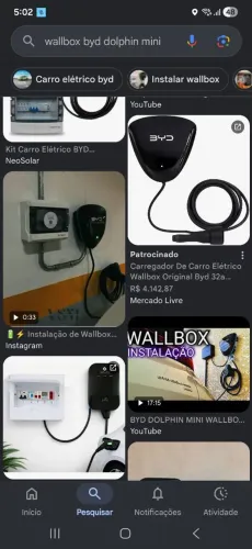 Carregador Veicular Wallbox BYD 7kW, Novo-Lacrado