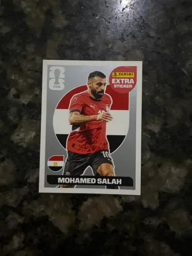 Figurinha da copa prata do Mohamed salah