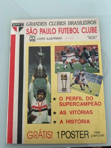 Raridade! Álbum SPFC 1993 Grandes Clubes Brasileiros (Completo - Estado de Novo)