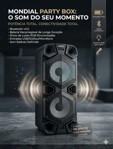 Caixa de som da MONDIAL