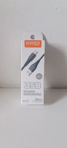 Cabo de carregamento rápido Kaidi USB Tipo-C de 1M