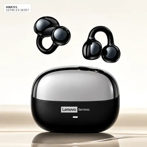 Fones de Ouvido Sem Fio Bluetooth v 6.0 Lenovo LE302 OWS Baixa Latência