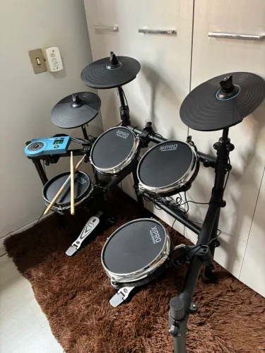 Bateria Eletrônica X Pro Ed4 Full Mesh Head Pads Dual Zone