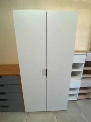 GUARDA ROPAS ROUPEIRO 2 PORTAS EM MDF COM GAVETEIRO BRANCO 2 ANOS DE GARANTIA