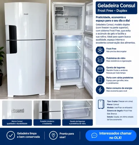 Geladeira consul duplex