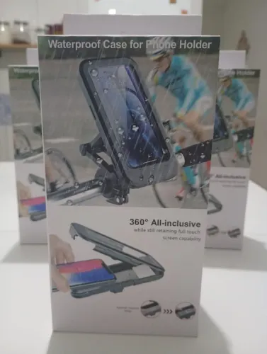 Suporte Porta Celular Moto Bike Á Prova Dágua 360<br><br>Articulado