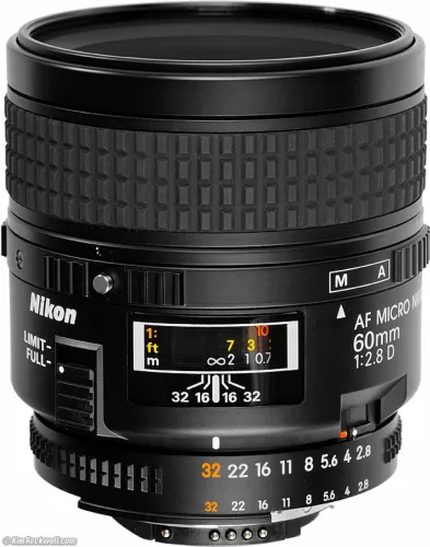 Lente Nikon Micro Nikkor AF 60mm 2.8D Em Estado de Nova Sem Fungo, Haze ou Marcas de Uso