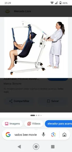 Elevador acamados/idosos