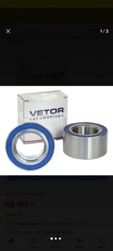Vendo dois rolamentos VETOR 311443 ORIGINAIS E NOVOS